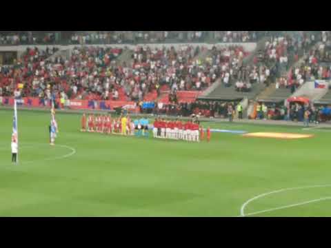 【動画】Football Spain Czech Republic National Anthem in Prague/サッカー スペイン代表 チェコ代表 国歌斉唱＠プラハ
