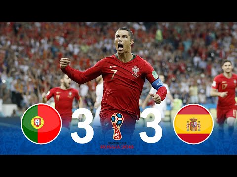 【動画】【伝説の試合】 C・ロナウドがハット！ ポルトガル 3-3 スペイン  W杯2018